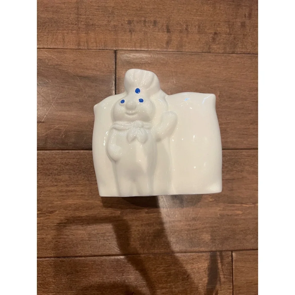 Pillsbury Doughboy Flour & Sugar Ceramic‎ Canister Set Vintage Kitchen Decor